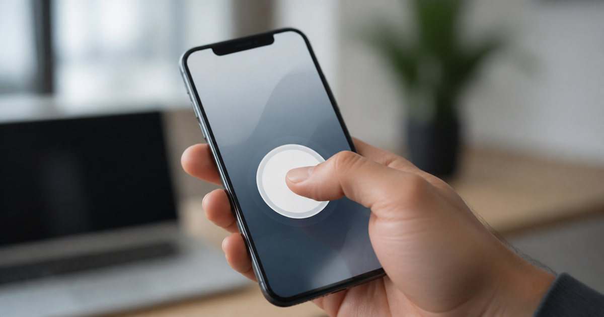 スマホのボタンは見えていても、押しやすいとは限らない